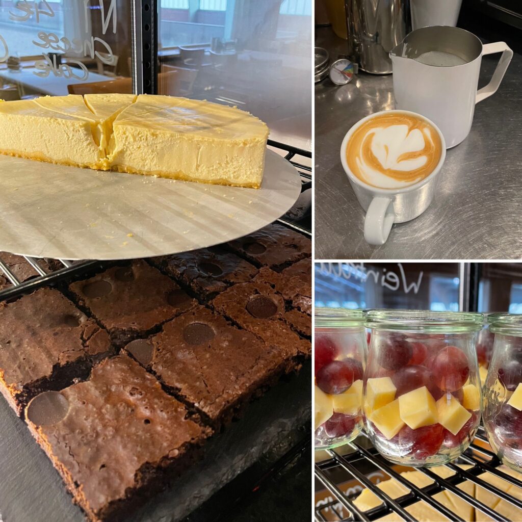 glutenfreies Käsekuchen und Double Brownie