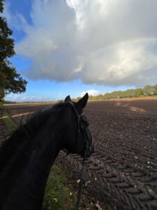 Regenbogen bei Ausritt