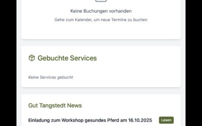 Neu: Unsere Gut Tangstedt Stall-App